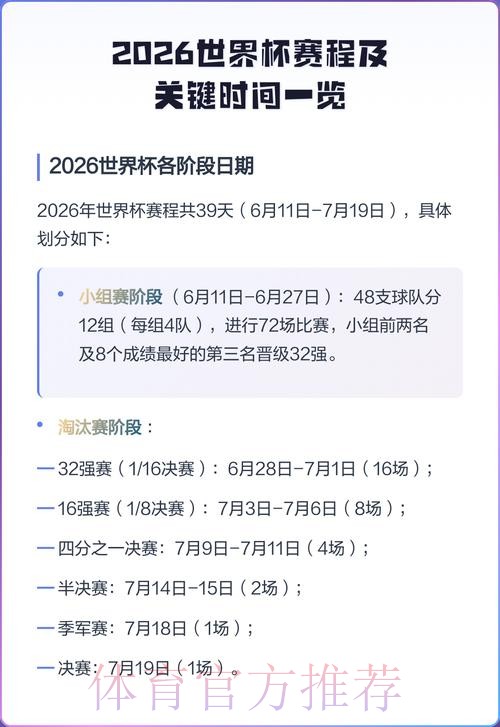 2026世界杯完整赛程完整版完整安排怎么查 2026世界杯完整赛程完整版完整安排怎么查